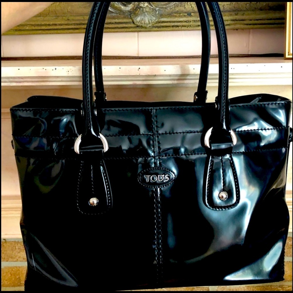 TOD’s D Black Patent Leather bag
